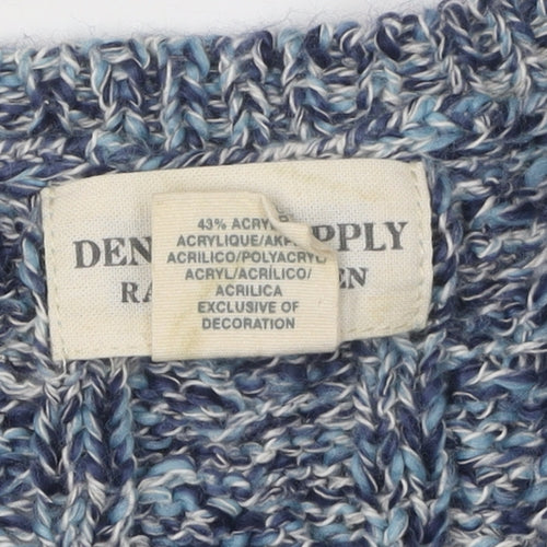 Ralph Lauren Women's Blue Pullover S Cable-Knit Jumper