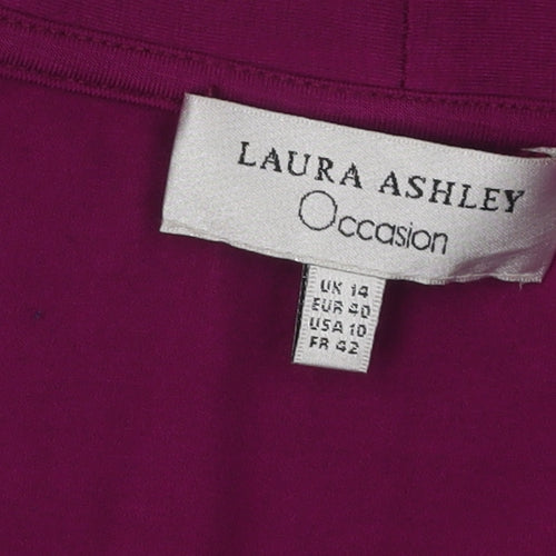 Laura Ashley Women's Purple Cardigan Size 14