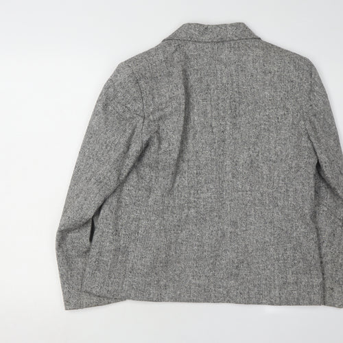 Eastex Women's Grey Blazer, Regular Size 10, Single-Breasted