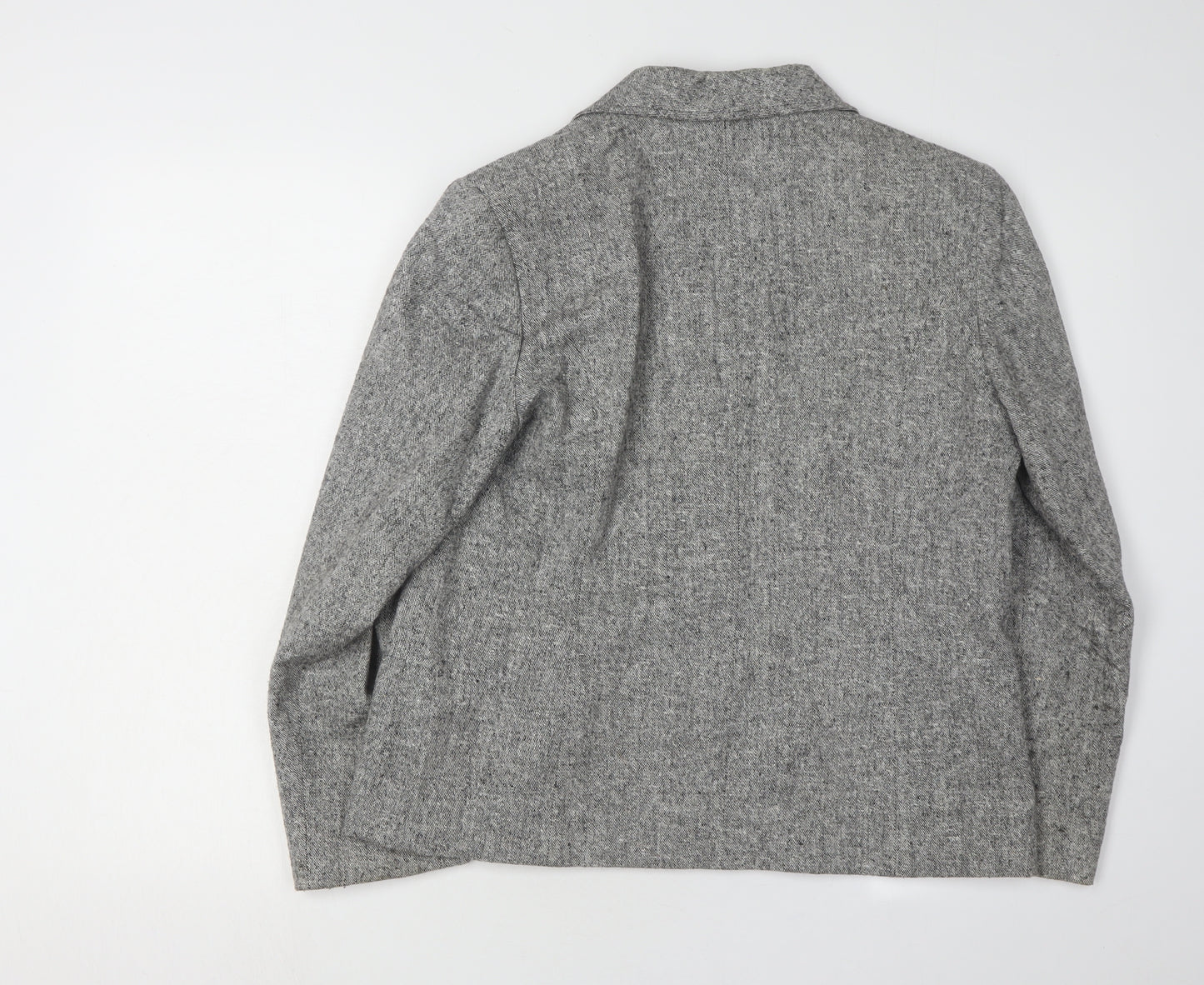 Eastex Women's Grey Blazer, Regular Size 10, Single-Breasted