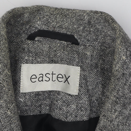 Eastex Women's Grey Blazer, Regular Size 10, Single-Breasted