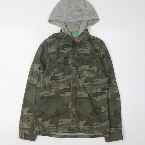 Mountain Warehouse Boys' Camo Hoodie Jacket 11-12Y