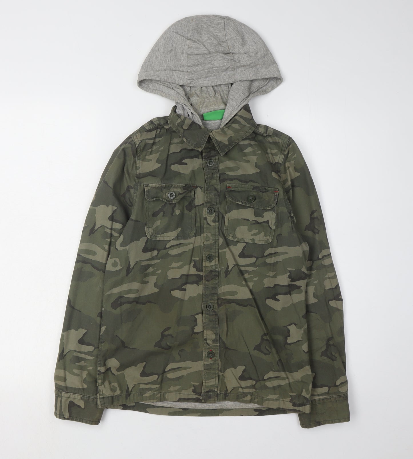 Mountain Warehouse Boys' Camo Hoodie Jacket 11-12Y