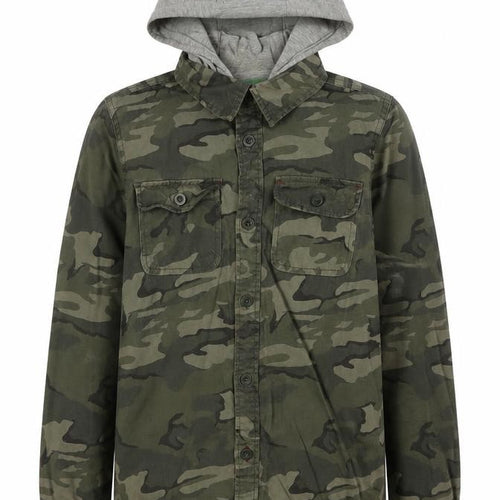 Mountain Warehouse Boys' Camo Hoodie Jacket 11-12Y