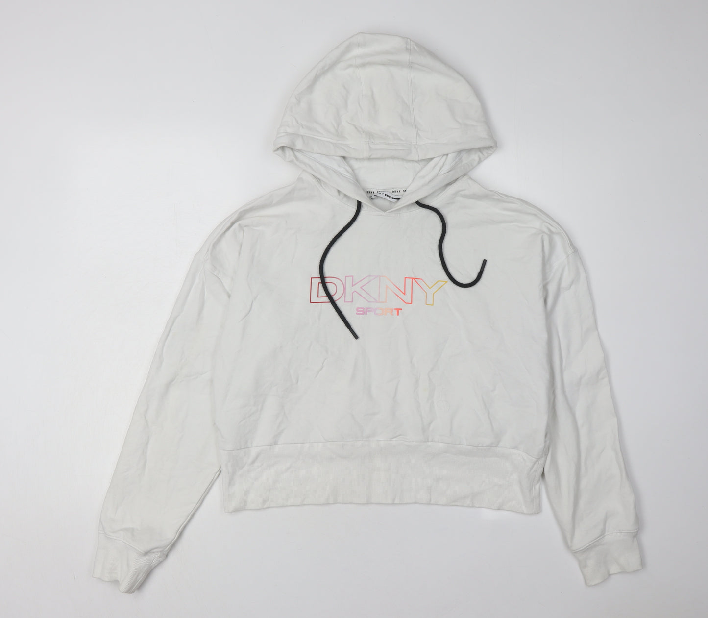 DKNY Sport Women's White Pullover Hoodie M