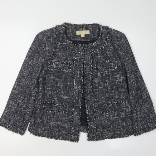 Michael Kors Women's Blue Bouclé Blazer Size 6
