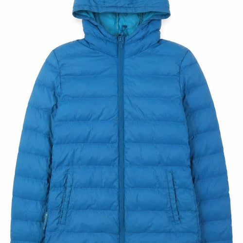 Mountain Warehouse Women's Blue Puffer Jacket UK 8