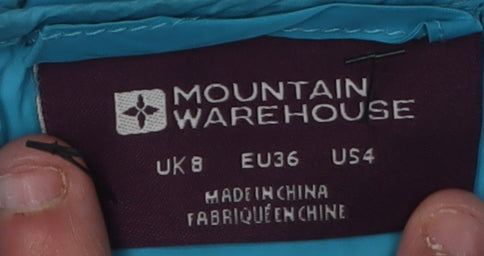 Mountain Warehouse Women's Blue Puffer Jacket UK 8