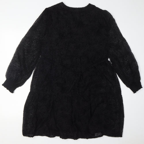 Fat Face Women’s Black Animal Print Dress Size 10