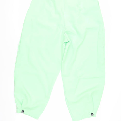 New Favori Women's Green Pleated Trousers Medium