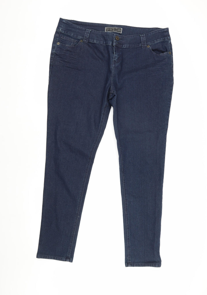 Butterfly by Matthew Williamson Women's Blue Skinny Jeans