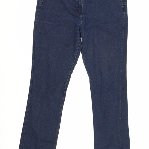 M&Co Women's Blue Regular Fit Jeans Size 16