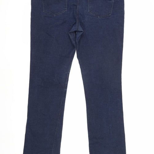 M&Co Women's Blue Regular Fit Jeans Size 16