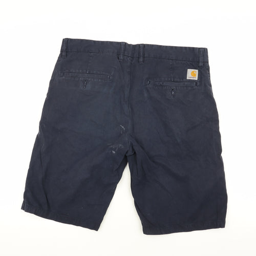 Carhartt Men's Blue Chino Shorts, Size M, Casual Wear