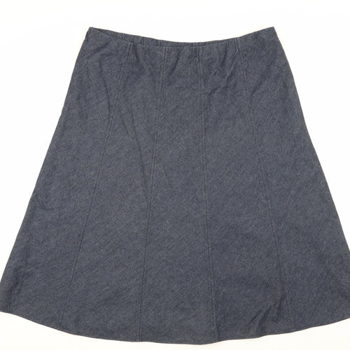 Yale Women's Blue A-Line Denim Skirt Size 16 Regular
