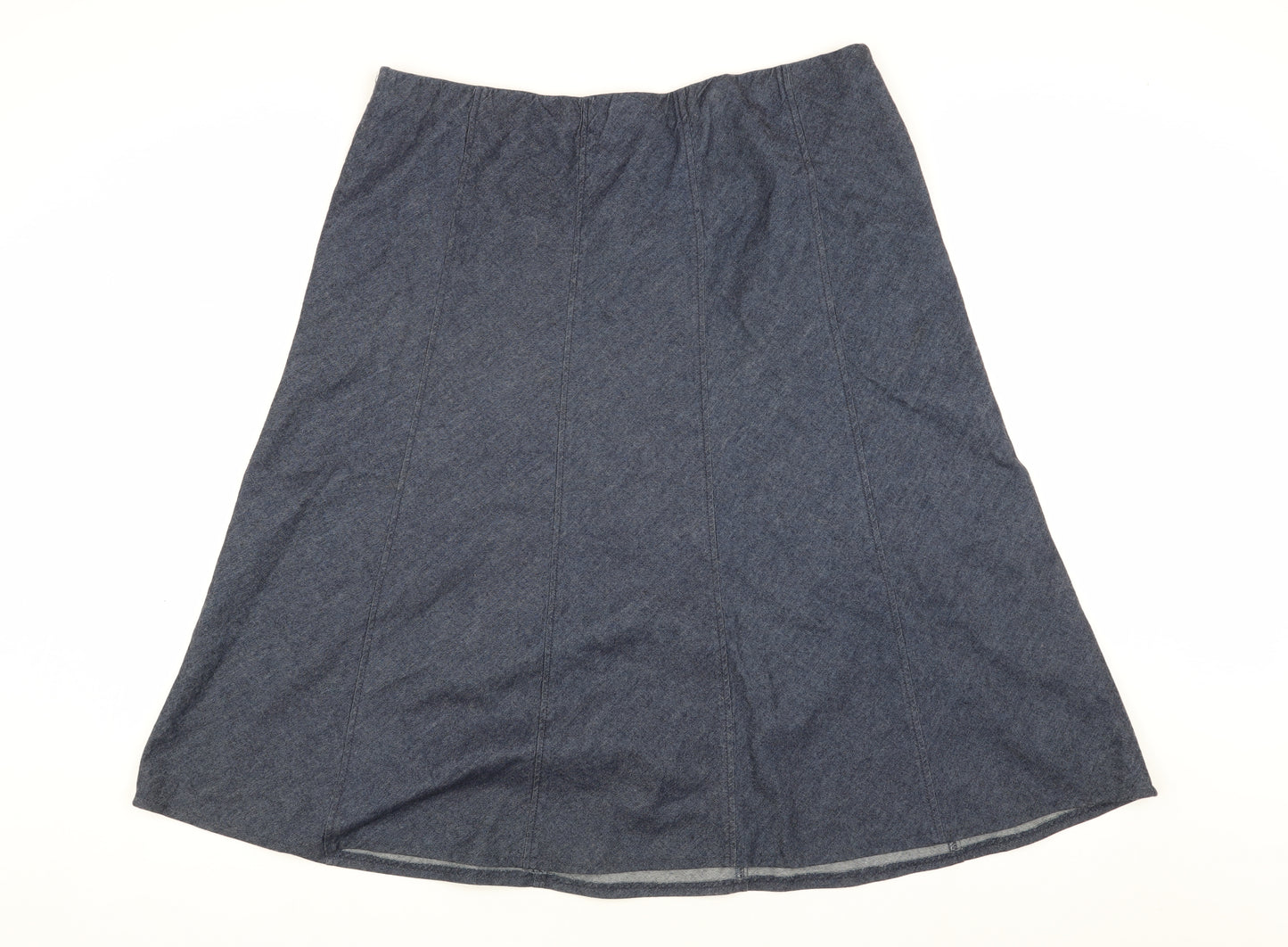 Yale Women's Blue A-Line Denim Skirt Size 16 Regular