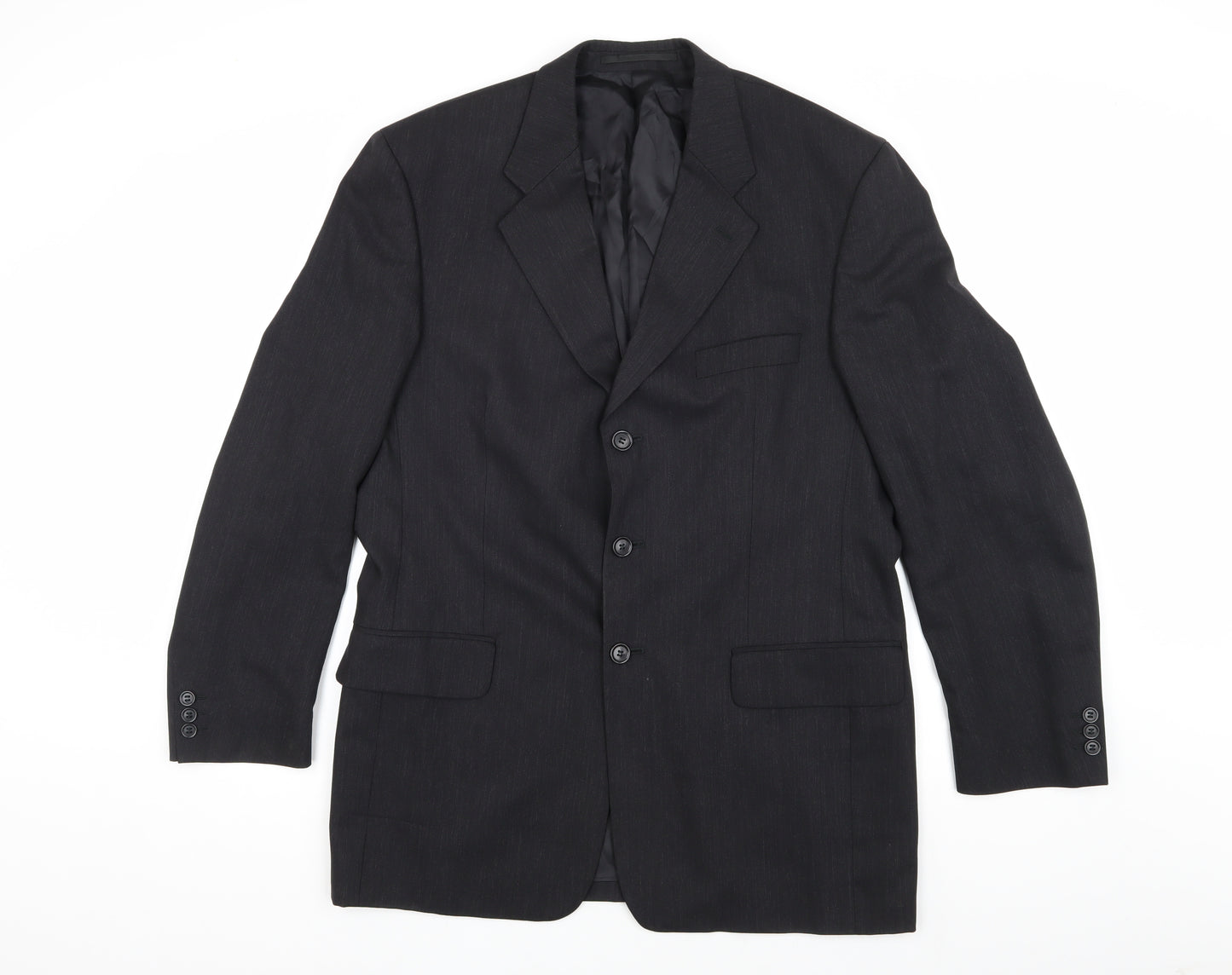Pierre Cardin Men's Black Wool Blazer, 40R, Formal