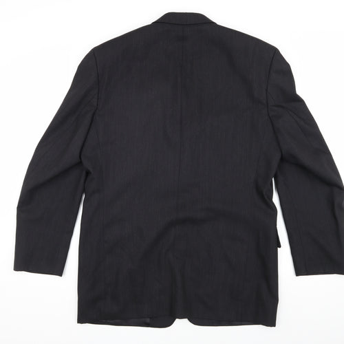 Pierre Cardin Men's Black Wool Blazer, 40R, Formal