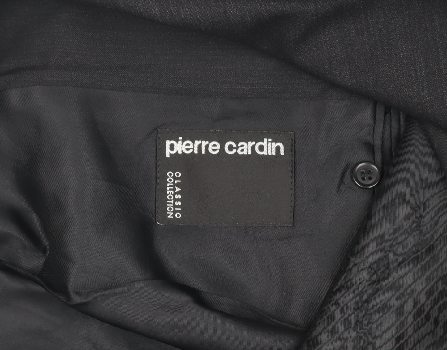 Pierre Cardin Men's Black Wool Blazer, 40R, Formal