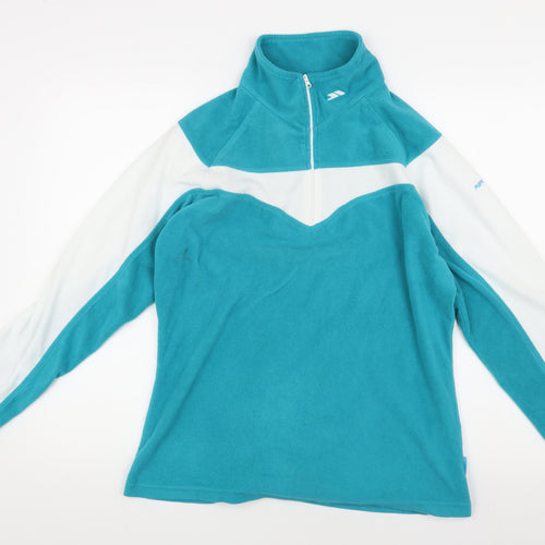 Trespass Unisex Kids Blue Zip Fleece Sweatshirt Size L