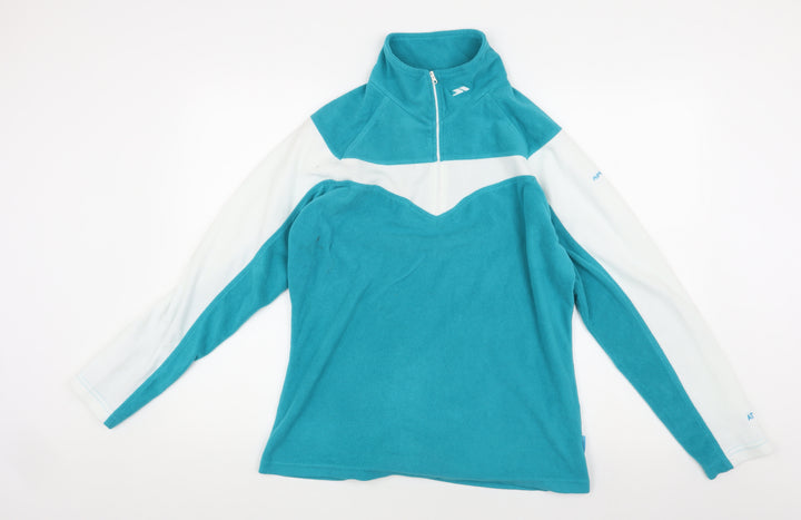 Trespass Unisex Kids Blue Zip Fleece Sweatshirt Size L