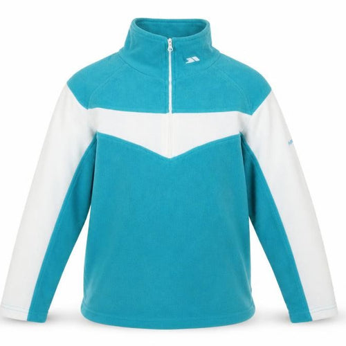 Trespass Unisex Kids Blue Zip Fleece Sweatshirt Size L
