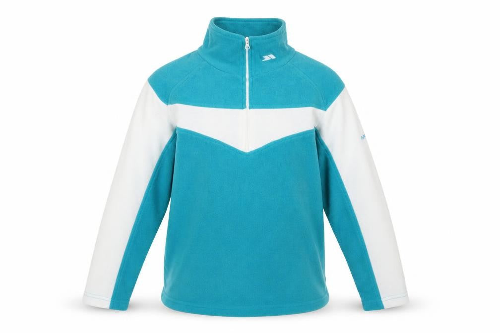 Trespass Unisex Kids Blue Zip Fleece Sweatshirt Size L