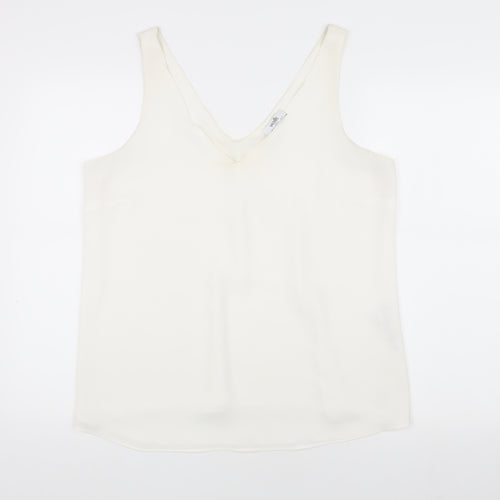 Wallis Ivory Camisole Wide Strap Tank Top - Size 14
