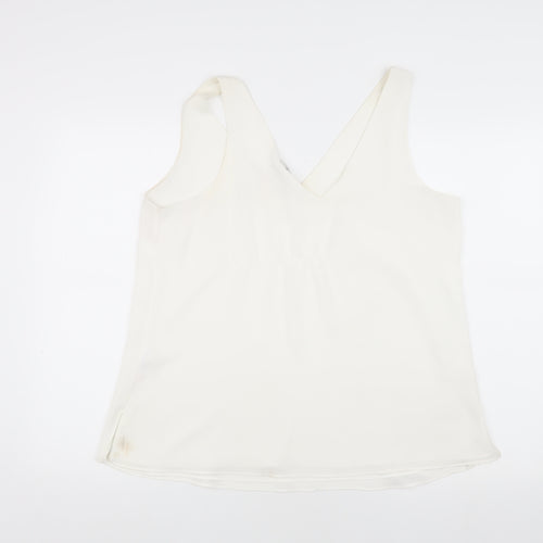 Wallis Ivory Camisole Wide Strap Tank Top - Size 14