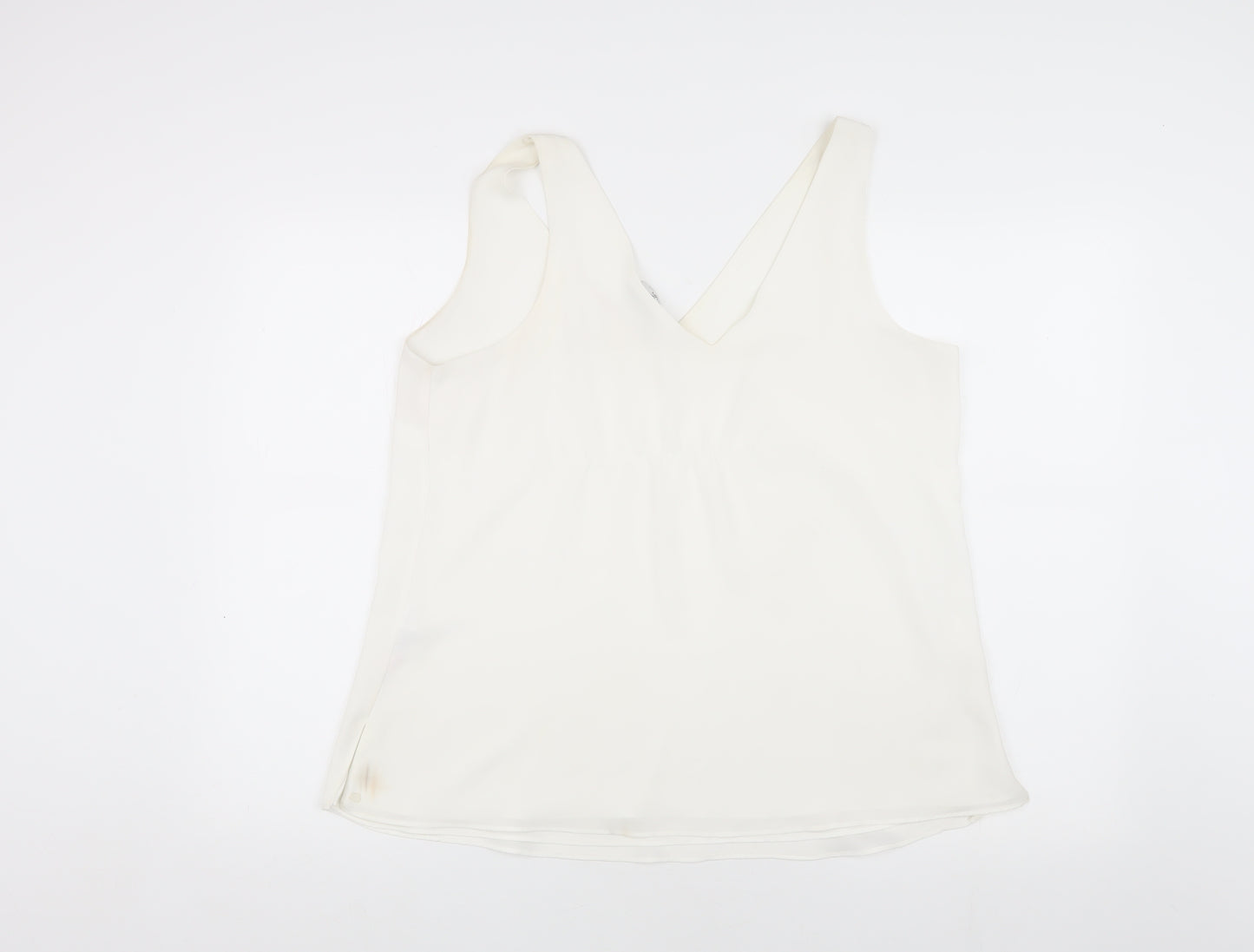 Wallis Ivory Camisole Wide Strap Tank Top - Size 14