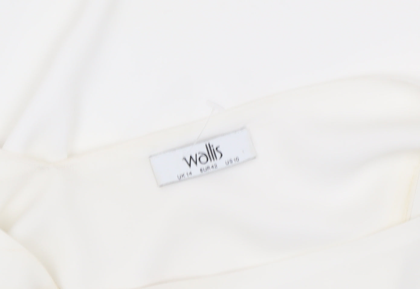 Wallis Ivory Camisole Wide Strap Tank Top - Size 14