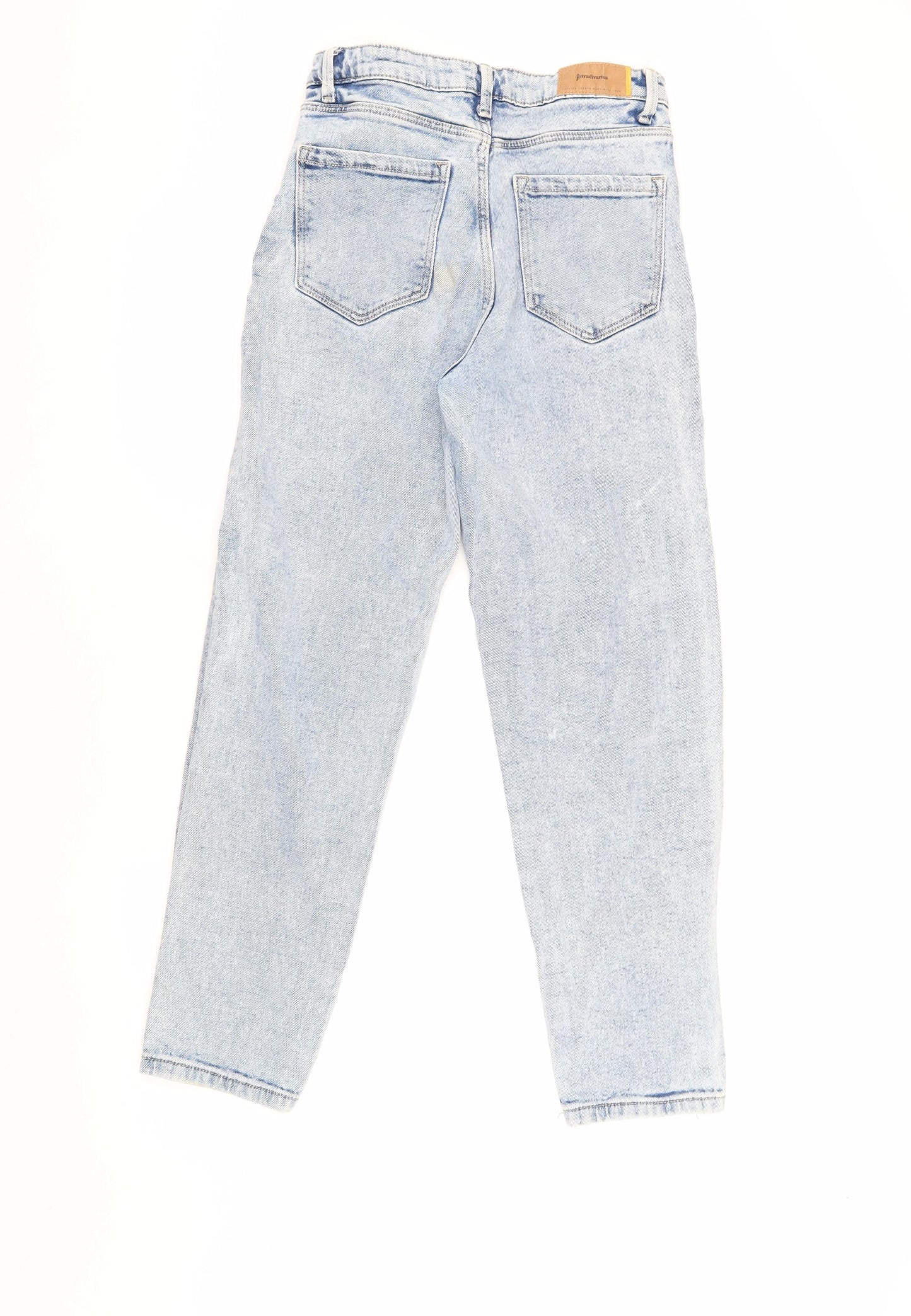 Stradivarius Women's Blue Mom Jeans Size 8 Slim Fit