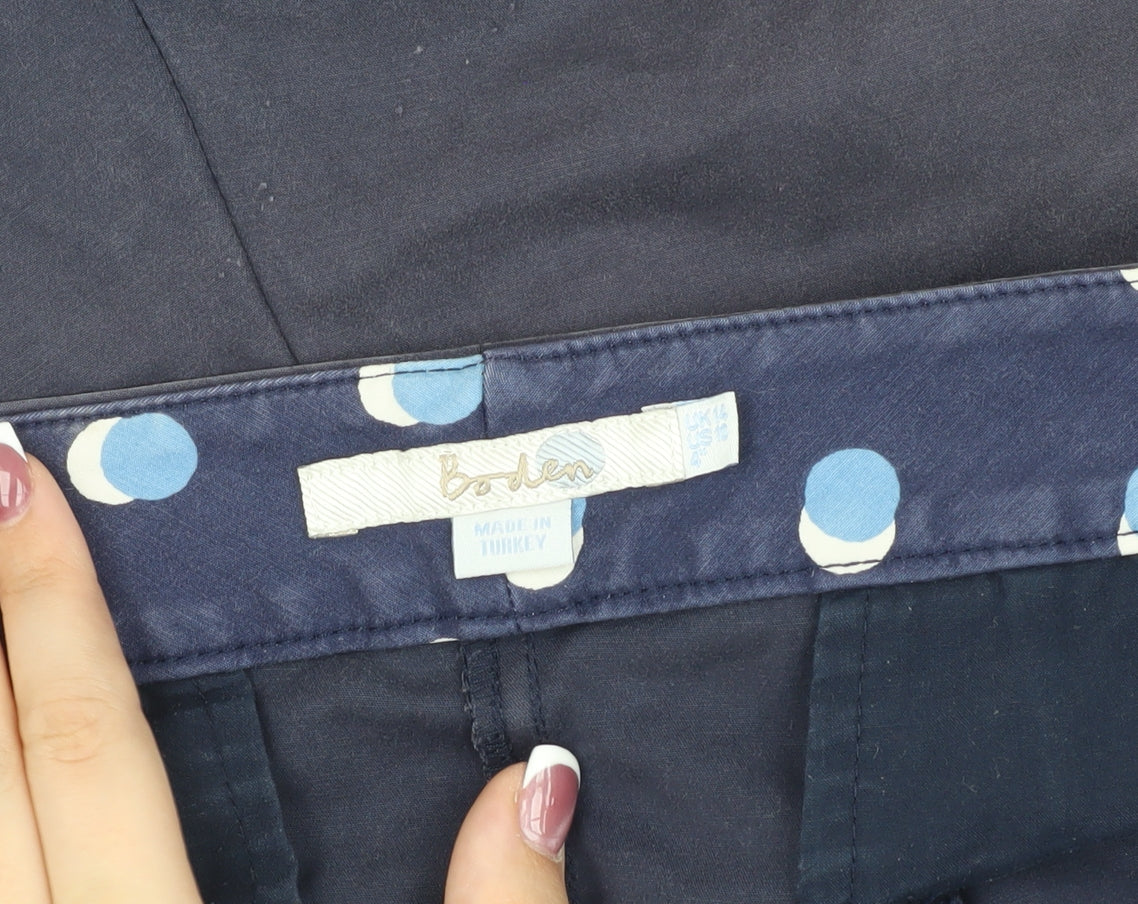 Boden Women's Blue Chino Shorts, Size 6, Casual Style