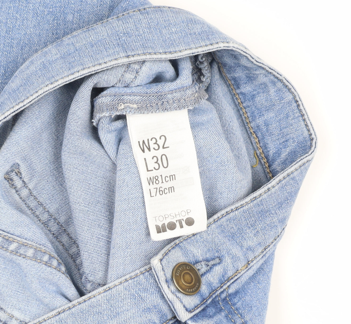 Topshop Men's Blue Skinny Jeans Size 32