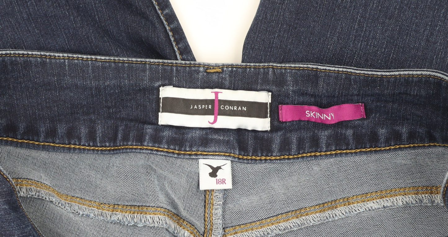 Jasper Conran Women's Blue Skinny Jeans, Size 18