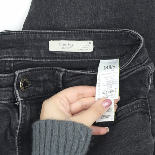 Marks and Spencer Women's Black Skinny Jeans Size 10