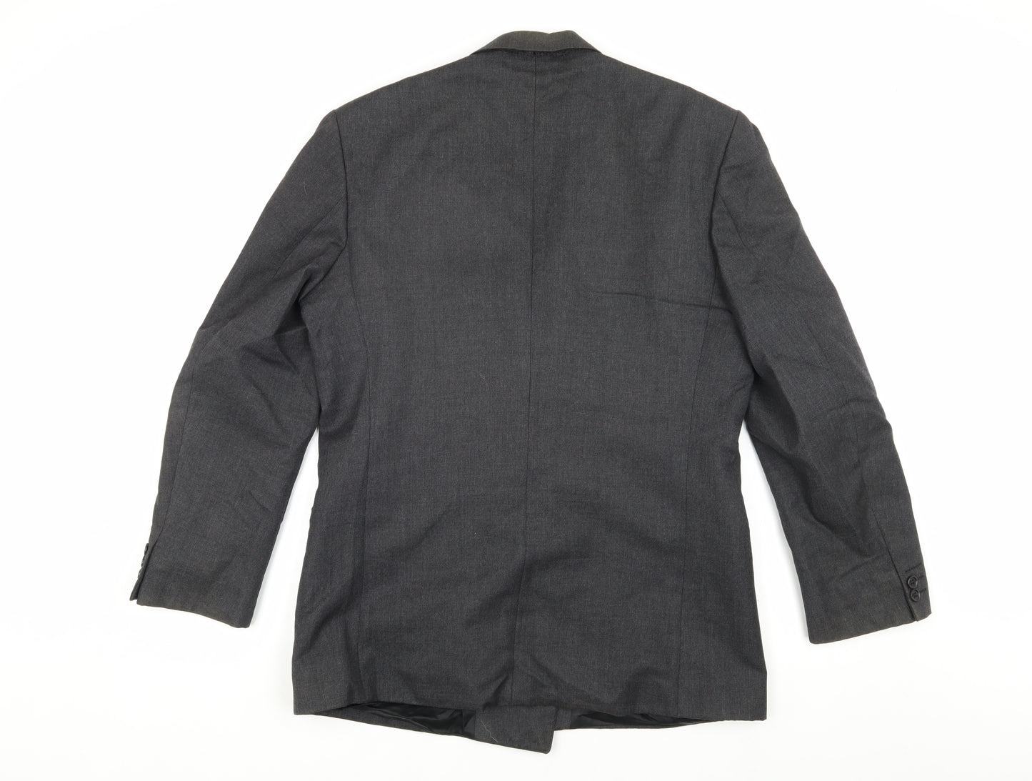 Pin Stripe Grey Men's Blazer 40 Regular Wool Blend