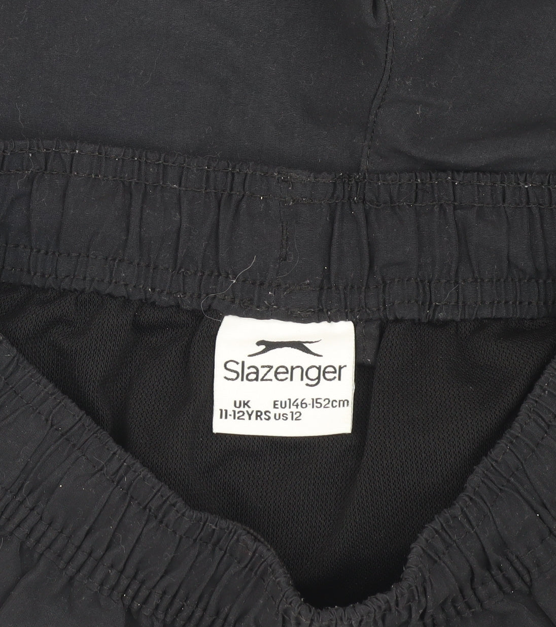 Slazenger Boys Black Athletic Shorts 11-12 Yrs Gym Running