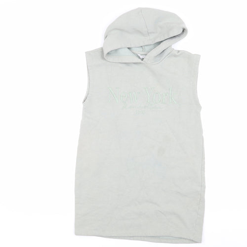 Candy Couture Boys Grey Sleeveless Hoodie Age 9