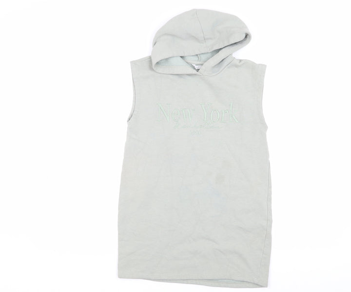 Candy Couture Boys Grey Sleeveless Hoodie Age 9