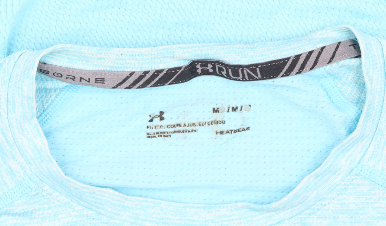Under Armour Men's Blue Athletic T-Shirt, Size M