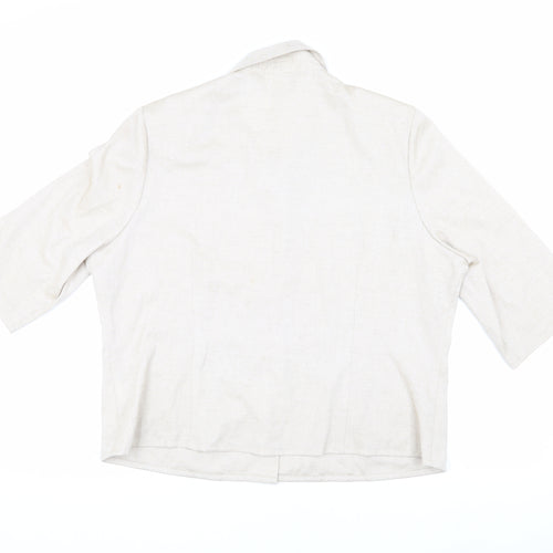 Eastex Women's Beige Blouse Size 16 Classic Collared