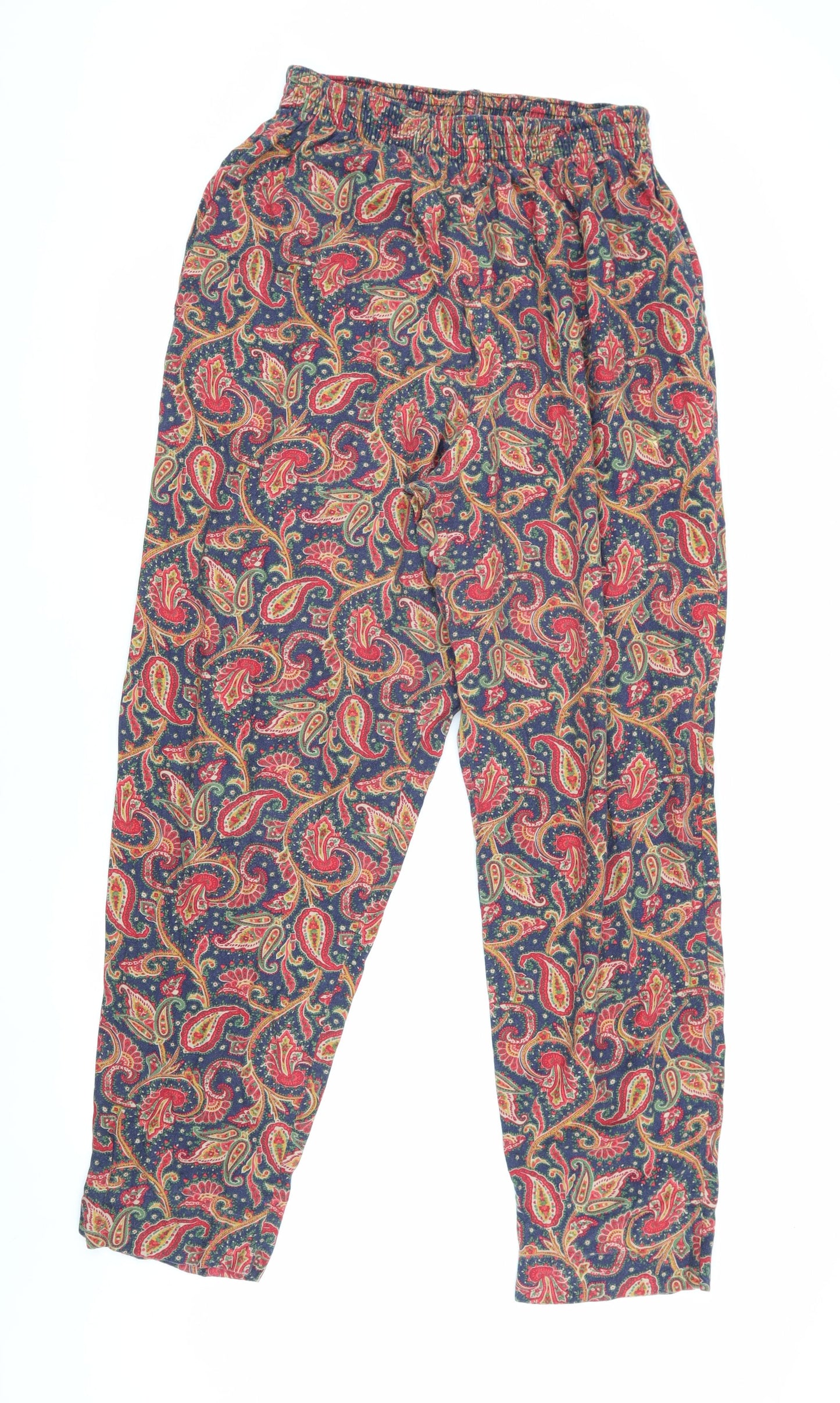 Laura Ashley Women's Multicoloured Paisley Trousers XL