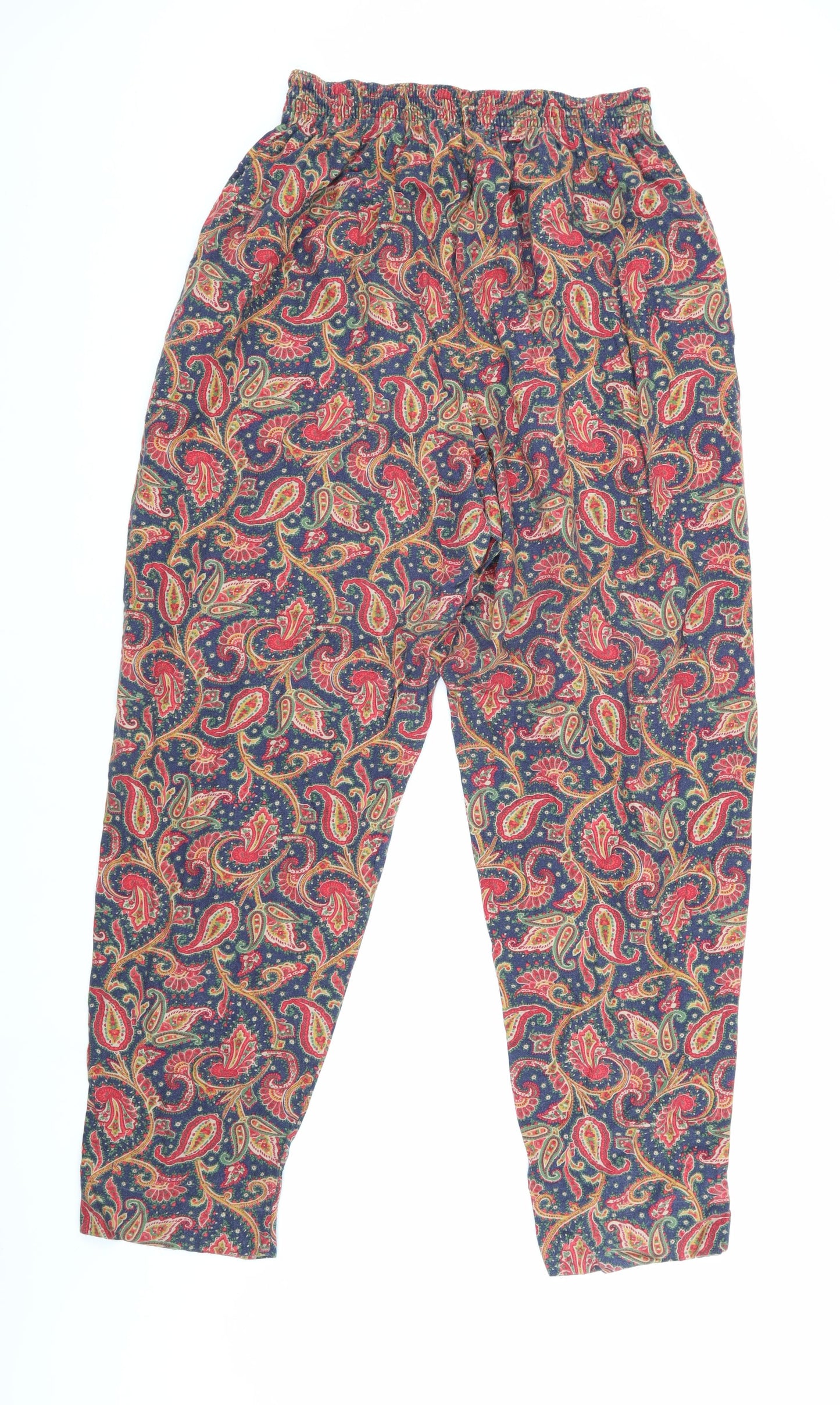 Laura Ashley Women's Multicoloured Paisley Trousers XL