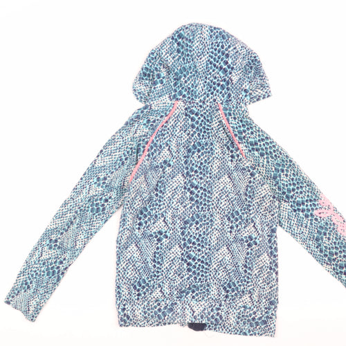 Pineapple Girls Blue Hooded Animal Print Jacket 11-12 Years