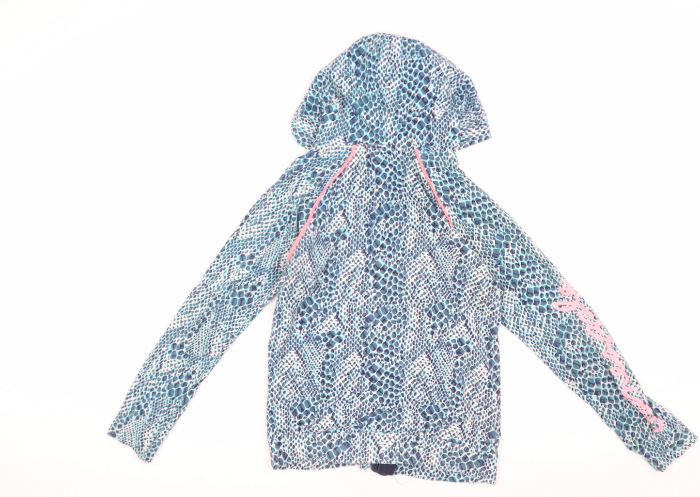 Pineapple Girls Blue Hooded Animal Print Jacket 11-12 Years