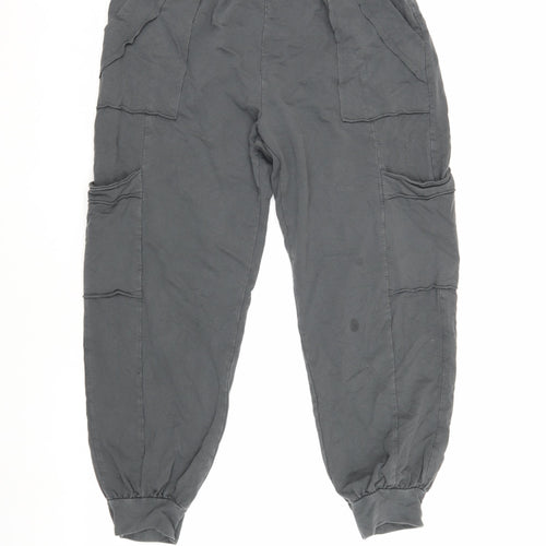 Studio Women's Black Cargo Trousers - Size XL, Relaxed Fit