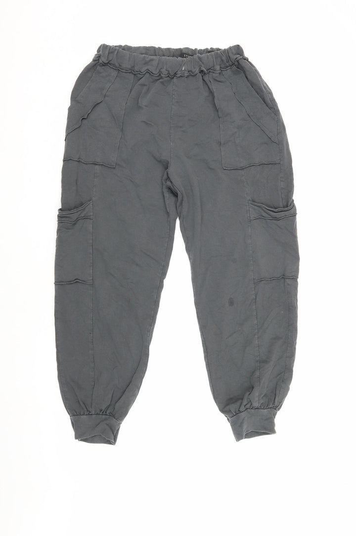 Studio Women's Black Cargo Trousers - Size XL, Relaxed Fit