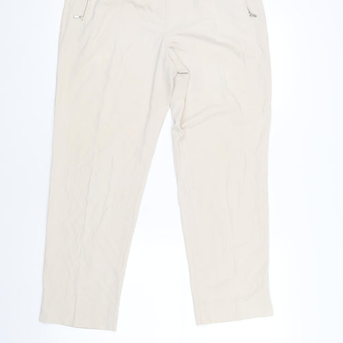 Marks and Spencer Women's Beige Trousers Size 14