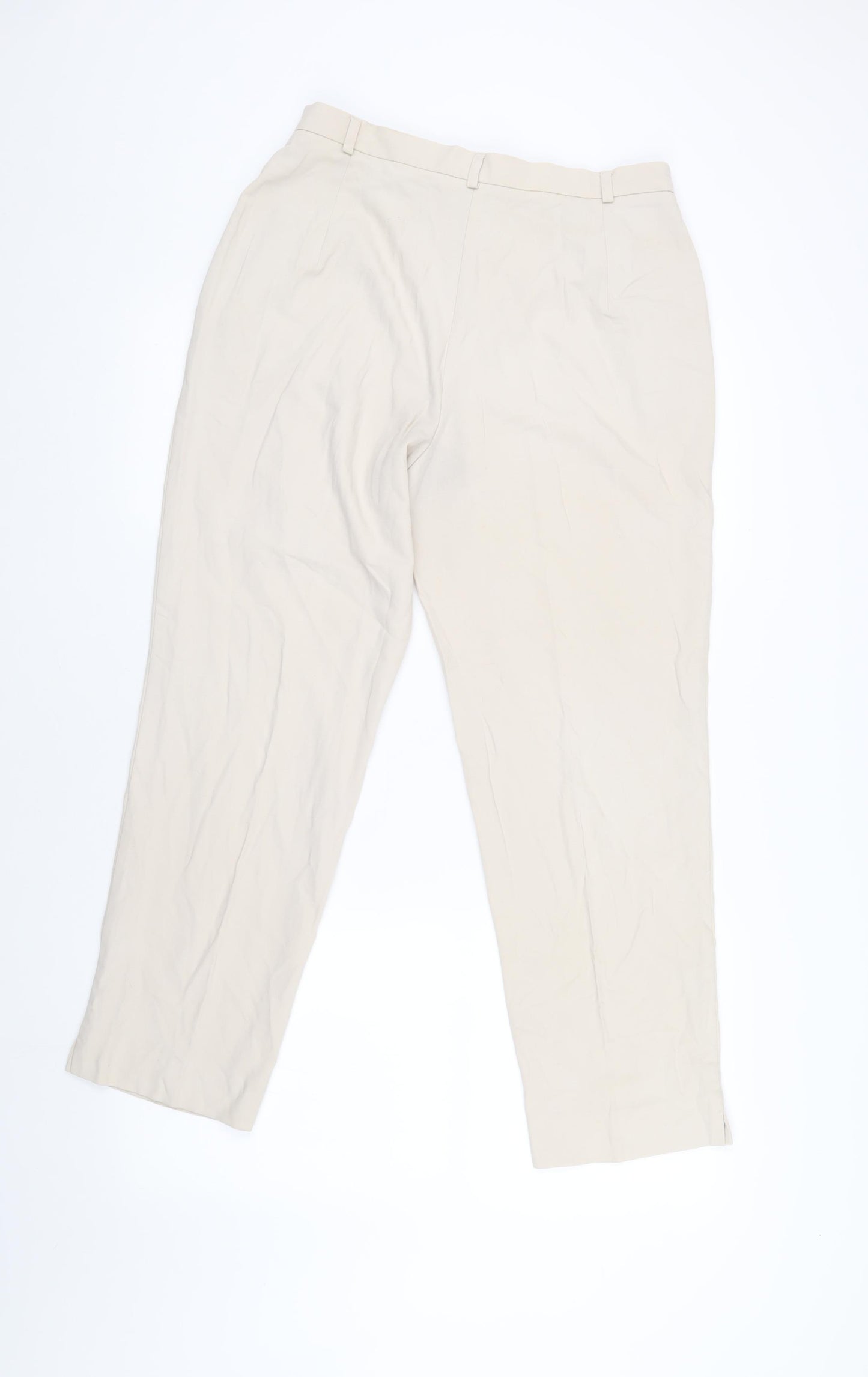 Marks and Spencer Women's Beige Trousers Size 14